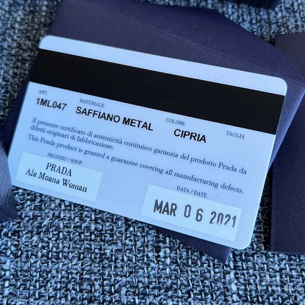 Prada compact card